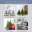 Mini arbres de Noël (paquet de 3, 10 pouces); Décoration de table Canadian Pine Greenery