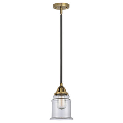 Nouveau 2 - Alvi - Mini-luminaire suspendu avec tige 1 lumière - Ampoule DEL - - Abat-jour