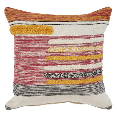 18" X 18" Cotton Zippered Pillow