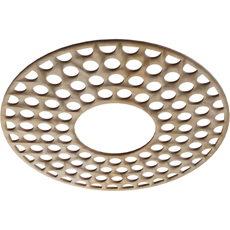 Médaillon de plafond 18 po x 18 po x 6 1/2 po x P 3/8 po Fink, Hickory, H 20 po x l 20 po x P 0,38 po