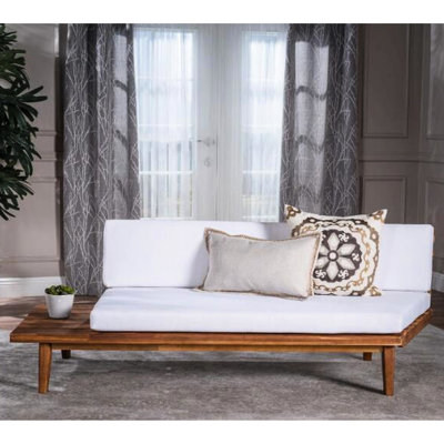 2 places - côté gauche, bois fait pour la performance durable, coussins d'eau avec attaches fixes, intérieur élégant au choix, coussins blancs, facile à travailler sans problème, construction