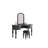 Bedroom Classic Vanity Set Wooden Carved Mirror Stool Drawers Antique  Finish