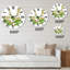 Plante brésilienne rétro V - horloge murale traditionnelle-93601342