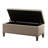 Linen Blend Upholstered Bench with Flip Top