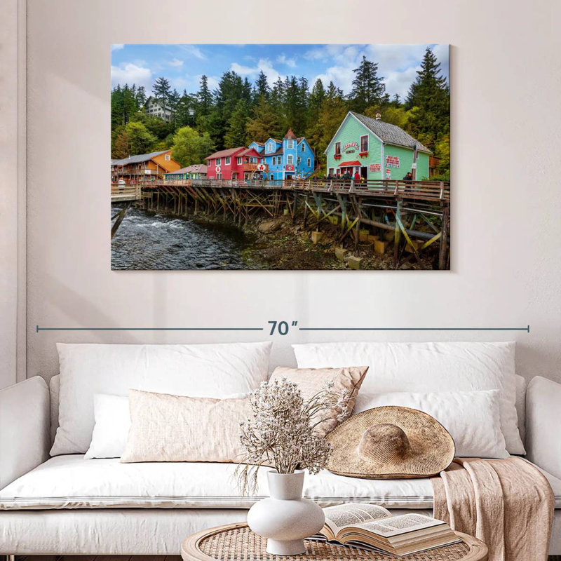 Kavia Downtown Ketchikan Alaska, 32" H x 48" W