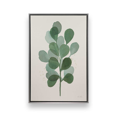 Green Leaf Impressions I Canvas Print