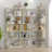 90Cm (35.43") Extended Size Freestanding Corner Bookshelf For Living Room, Bedroom, Home Office, Wooden Bookcase With Anti-Drop Panel And Anti Tipping Device, Open Storage Display Cabinet-1591607811
