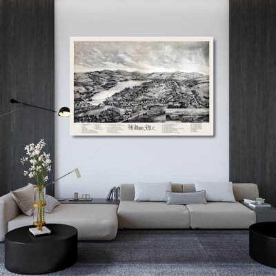 «Red Barrel Studio® Inconnu», art sur toile tendue, Wilton, Maine, 1895