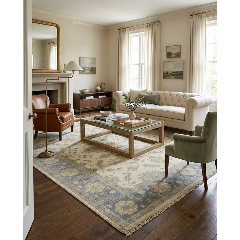 Performance Wool Floral Indoor Rug