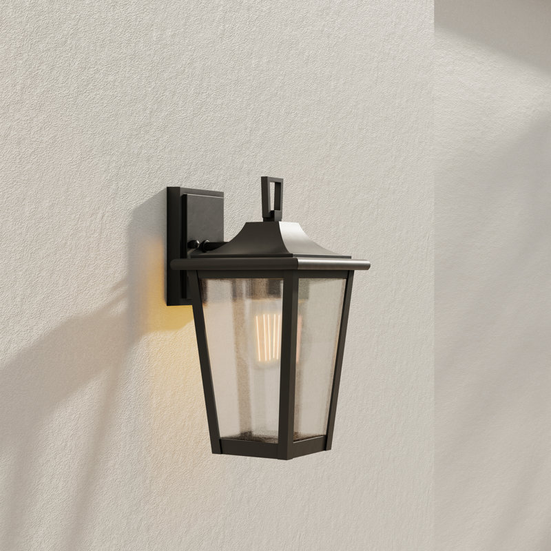 Tyngsborough Wall Light, Textured Black, 15" H x 8" W x 9.6" D