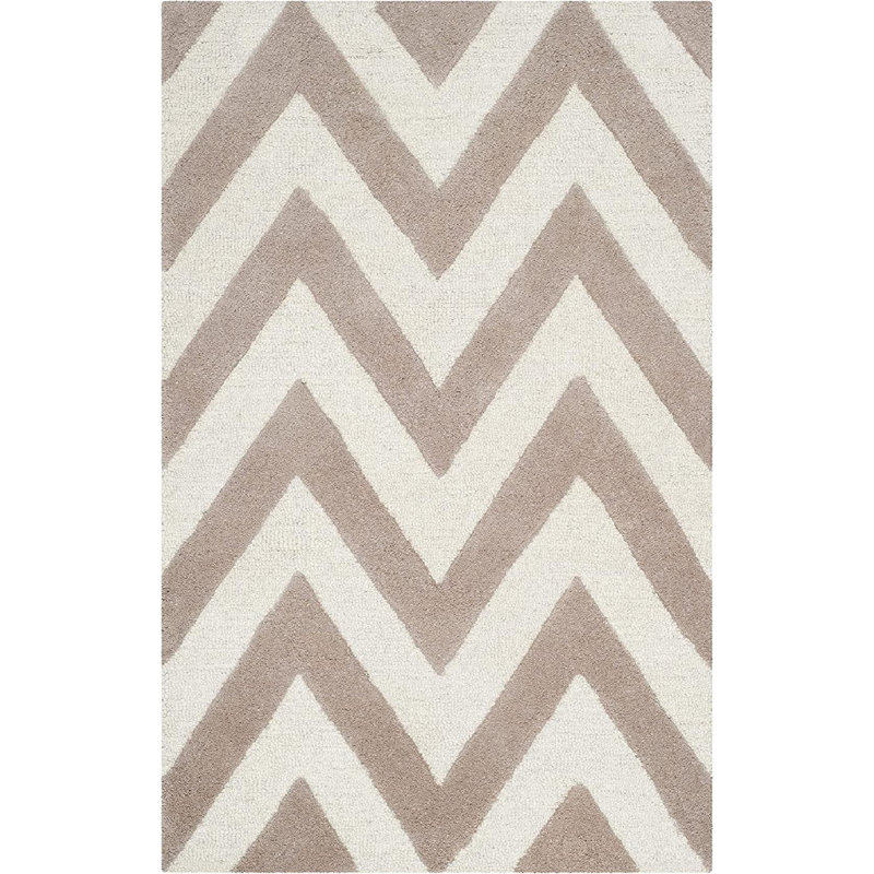 Tapis en laine touffeté à la main Sanyla, Rectangle 2 pi x 3 pi