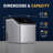 Newair 40 lbs Countertop Clear Ice Maker in Stainless Steel, FrozenFall™ Technology for Clear Ice, Insulated for Longer-Lasting Ice