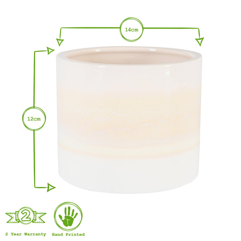 Nicola Spring - Reactive Glaze Plant Pots - 2 Sizes, Natural