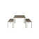 Joel 6 - Person Metal Patio Dining Set with Rectangular Table