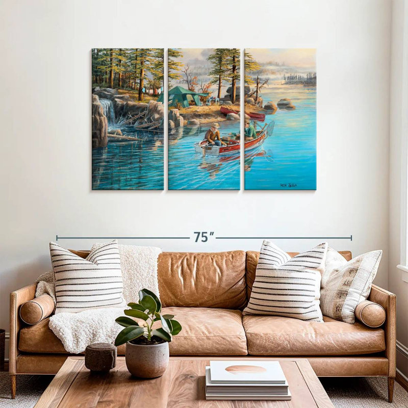 Senne Fishing Camp, 36" H x 57" W