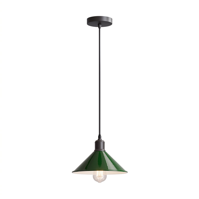 Lennie 1 - Light Dome Pendant, Green