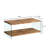 Walnut Tempered Glass Coffee Table