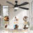 TurboBreeze 52'' - 5 Blade Modern Ceiling Fan with Dimmable Light Kit and Remote Control-122950095-100235450