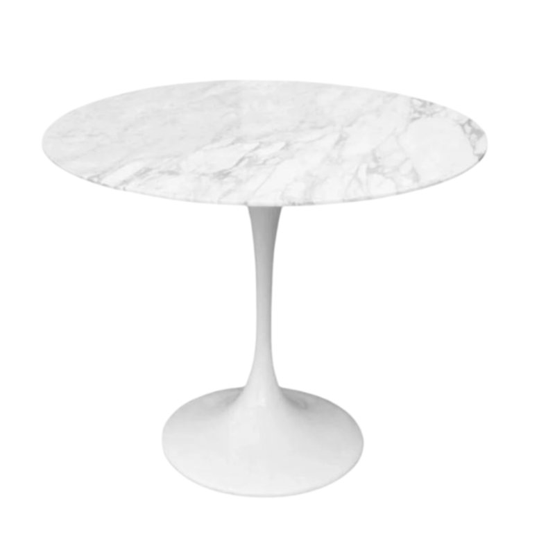 Praga Marble Dining Table, 28.5"H x 39"L x 39"W