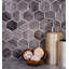 1.9" x 1.9" Glass Hexagon Mosaic Tile-61485184
