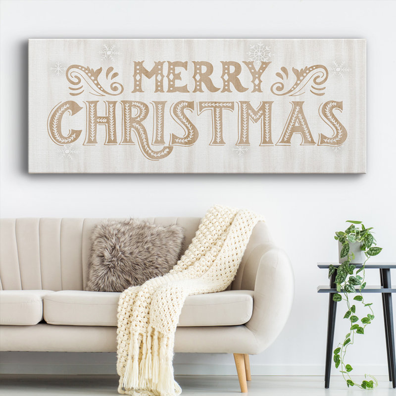 Joyeux Noël, H 8 po x l 20 po x P 1,5 po