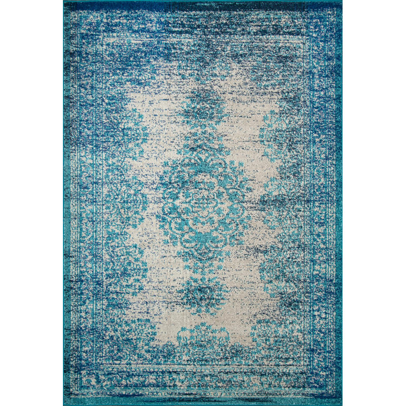 Floral Area Rug, Rectangle 91 x 152cm