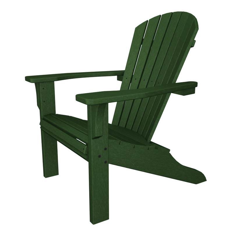POLYWOOD Seashell Adirondack, Hunter Green