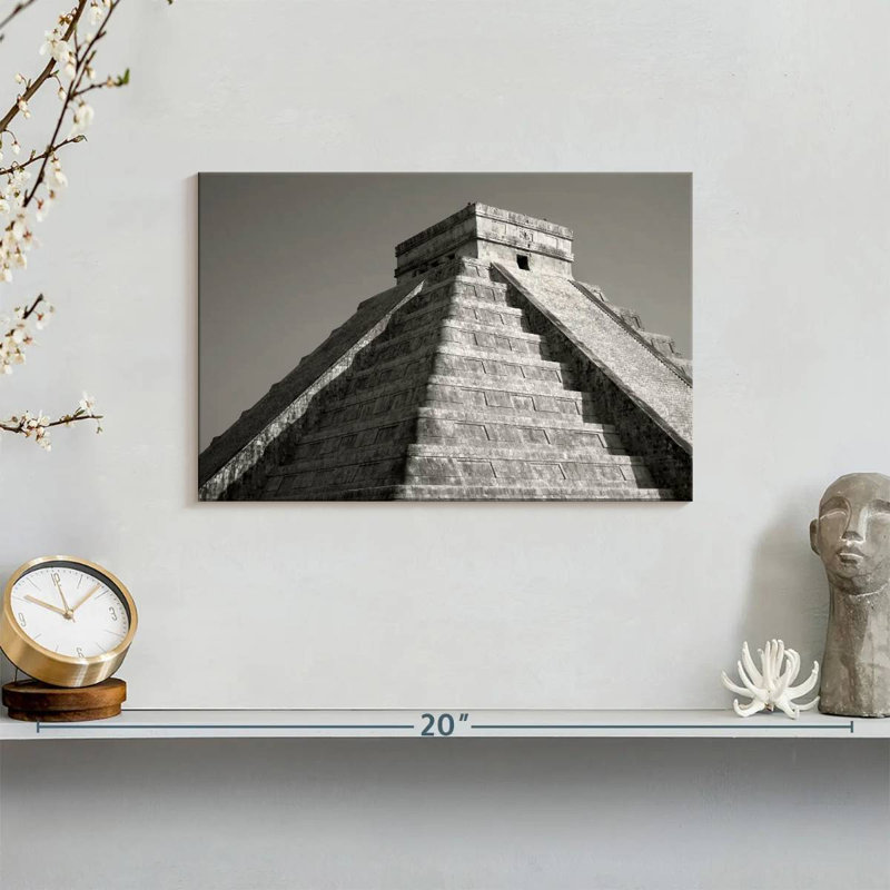 Adella Pyramid At Chichen Itza, 8" H x 12" W