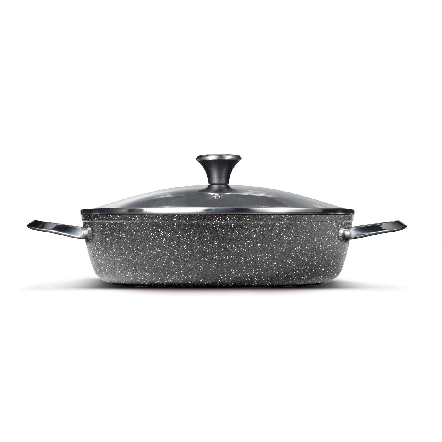 Starfrit 4.7 qt. 11 in. Deep Saute Pan with Glass Lid and