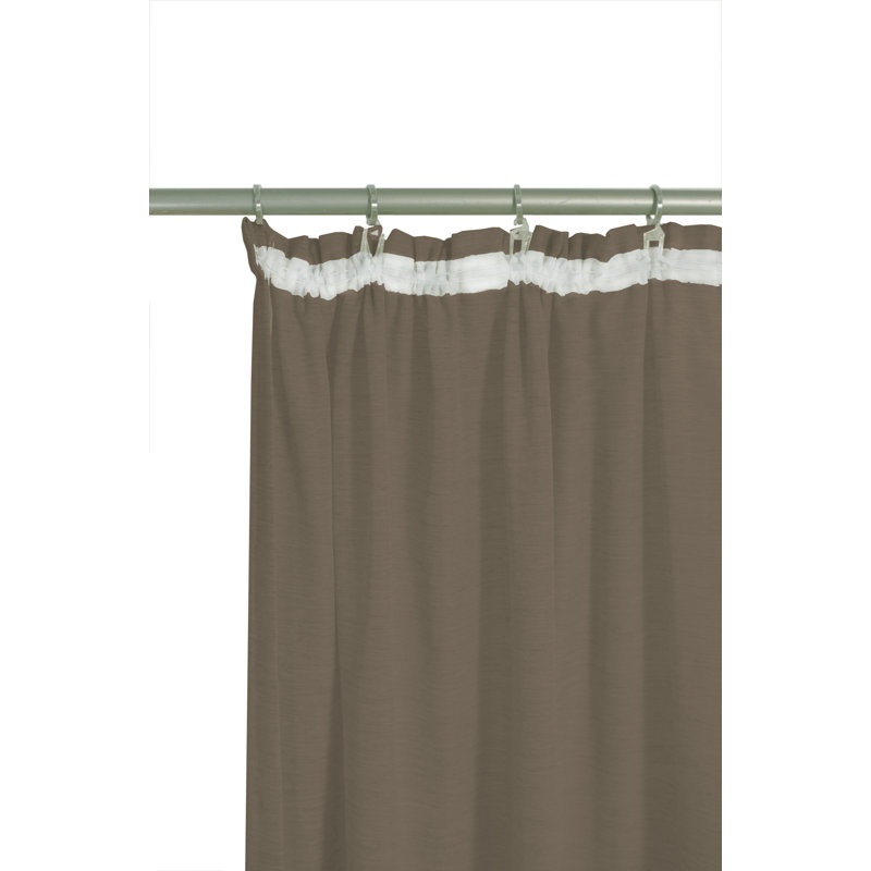 Peck Pencil Pleat Room Blackout Single Curtain, Brown, 142cm Width x 255cm Drop