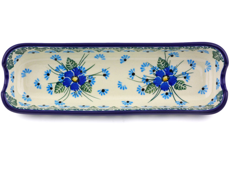 Forget Me Not Stoneware Tray