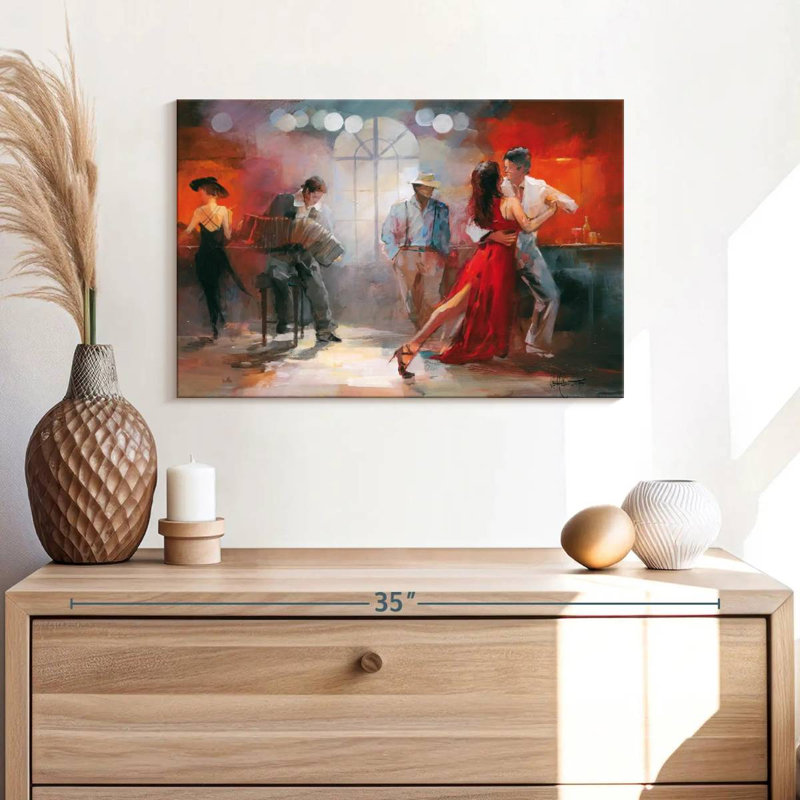 Enn Textured Ballet Dancer II, 16" H x 24" W