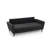 Modern 3-Seat Sofa, Dark Grey, 84.6 x 37.0 x 34.6 inches | Beech Wood & Chipboard Frame, 100% Polyester Fabric | Soft Grey Foam & Silicone Back Cushions | Portable 18 x 18 Inch Cushions | Stylish for Industrial & Scandinavian Decor
