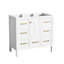 36'' Bathroom Vanity Without Sink, Solid Wood Frame Bathroom Storage Cabinet, Freestanding Vanity With 5 Drawers And Soft Closing Doors (NOT INCLUDE BASIN SINK )