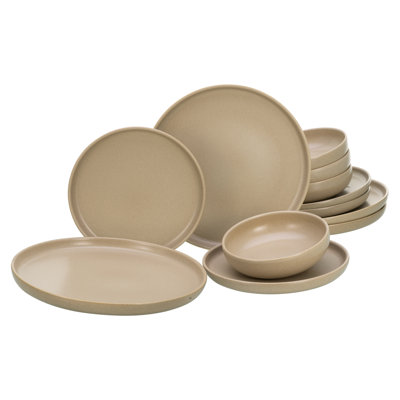 12-Piece Dinner Set Uno, Stoneware, For 4 People