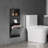 3-Tier Stainless Steel Recessed Storage Cabinet, Wall Recessed Cabinet-1776158415