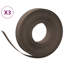 Ensemble de 3 bordures de jardin en polyéthylène noir 32,8 pi 5,9 po Vidaxl-112605797-112605796