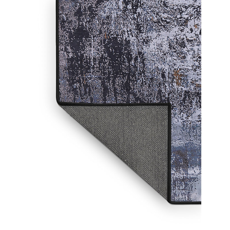 Tapis abstrait gris / brun Brightmont, Rectangle 2 pi x 3 pi