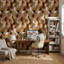 Papier peint camouflage moderne Earthy
