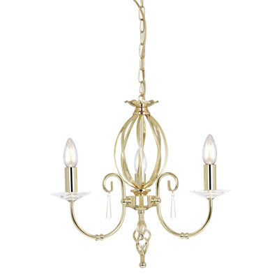 Thebes 3 - Light Candle Style Chandelier