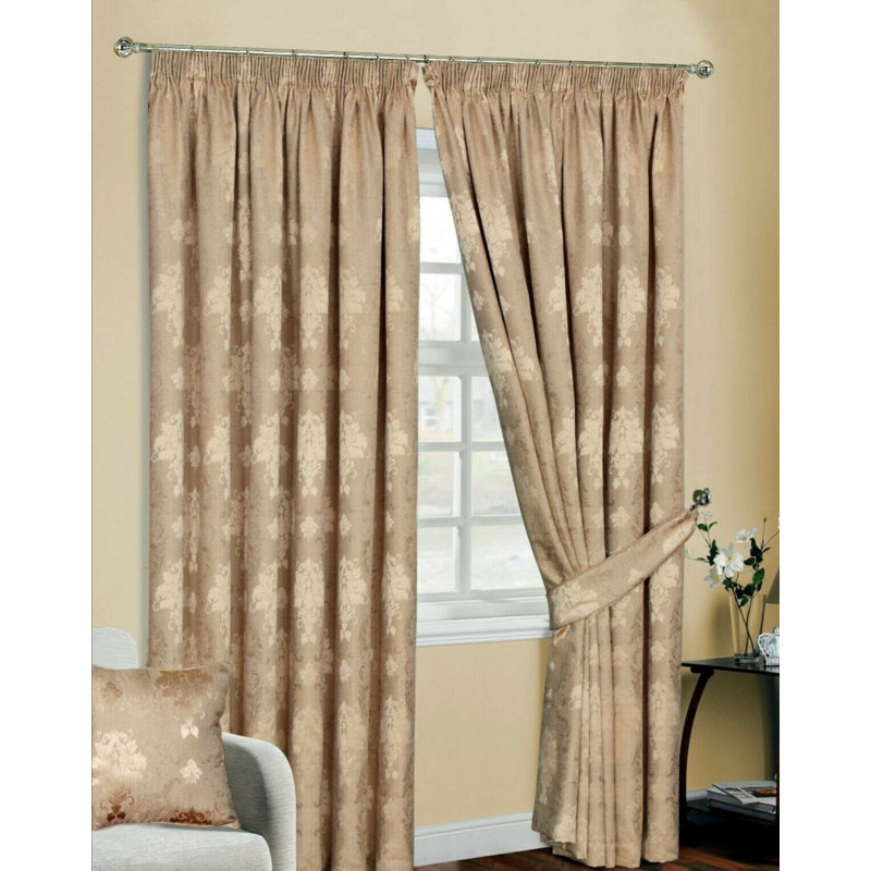 Bonita Room Darkening Pair, 117 W x 137 D cm, Coffee