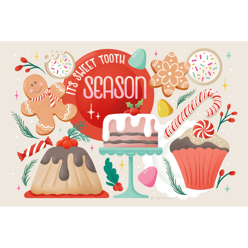 «Lets Get Merry I» sur toile par Gia Graham, impression, H 8 po x l 12 po