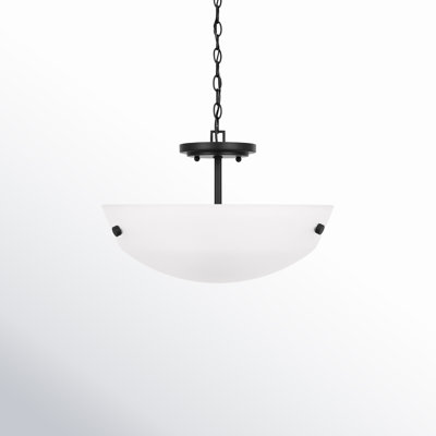 Elloise 2 Light Glass Semi Flush Mount