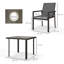 Steel Patio Dining Set Table,