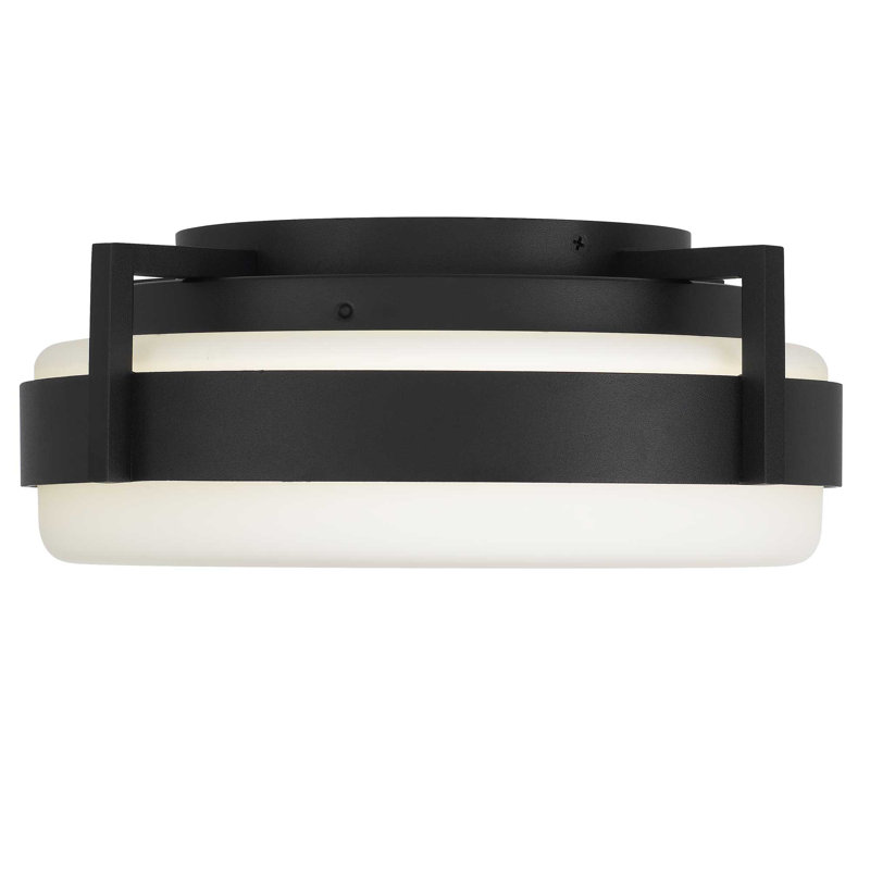Plafonnier encastré 15 po à DEL intégré, H 4,5 po x l 15 po x P 15 po