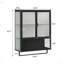 Armoire murale moderne à deux portes en verre avec rangement fermé à deux niveaux-1924437388
