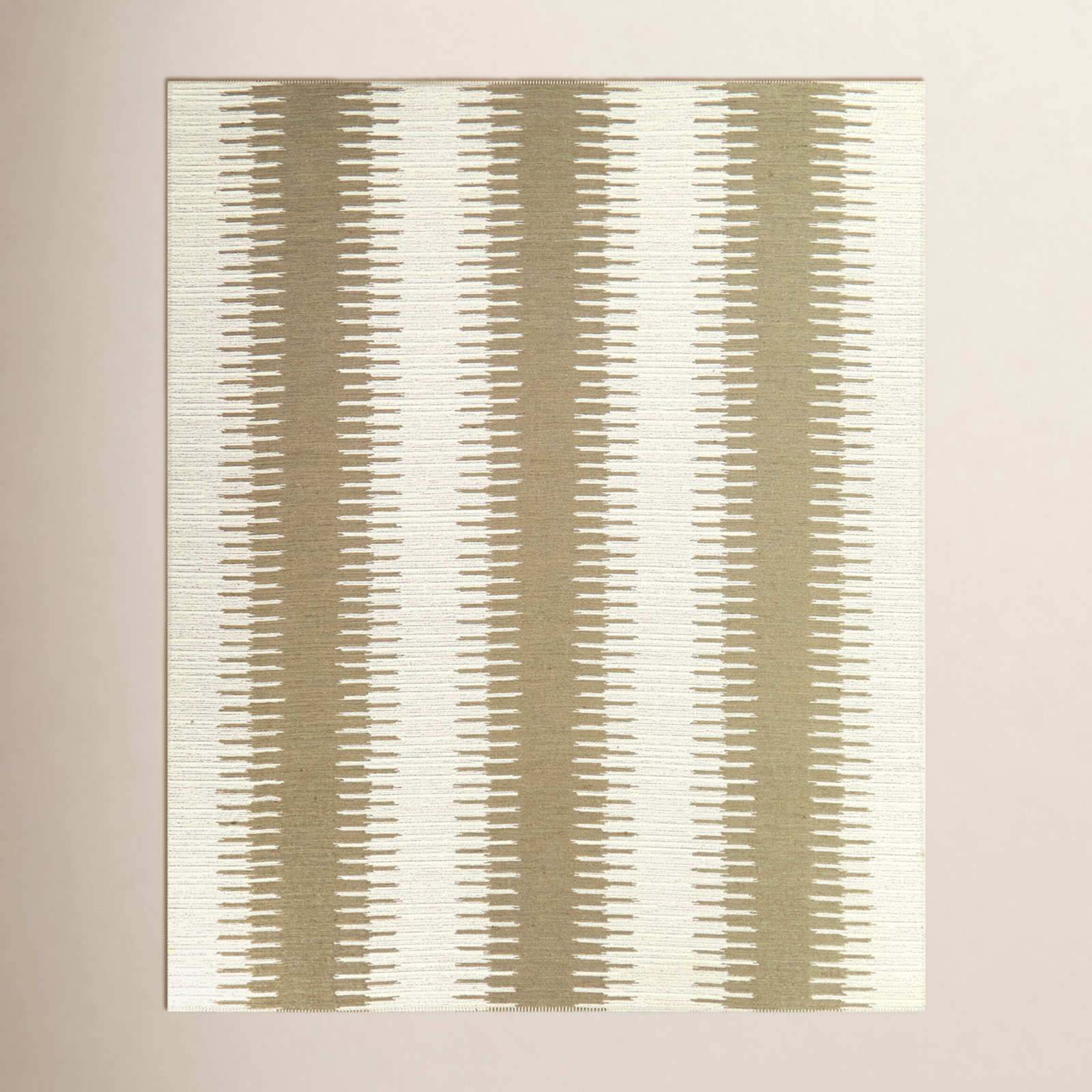 Niya Brown Striped Jute Rug, Rectangle 7'10" x 10'