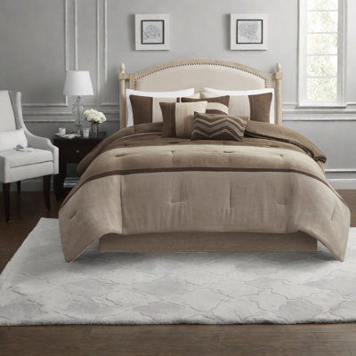 Piece Cal King Bedding Sets, Faux Suede Rustic Cabin Bedroom Home