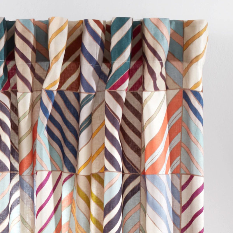 Potter Linen Multi Curtain Panel, 55" W x 84" L