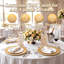 Lot de 100 assiettes décoratives en plastique doré, 33 cm (13 pouces), idéales pour la décoration de table lors de mariages et autres événements.